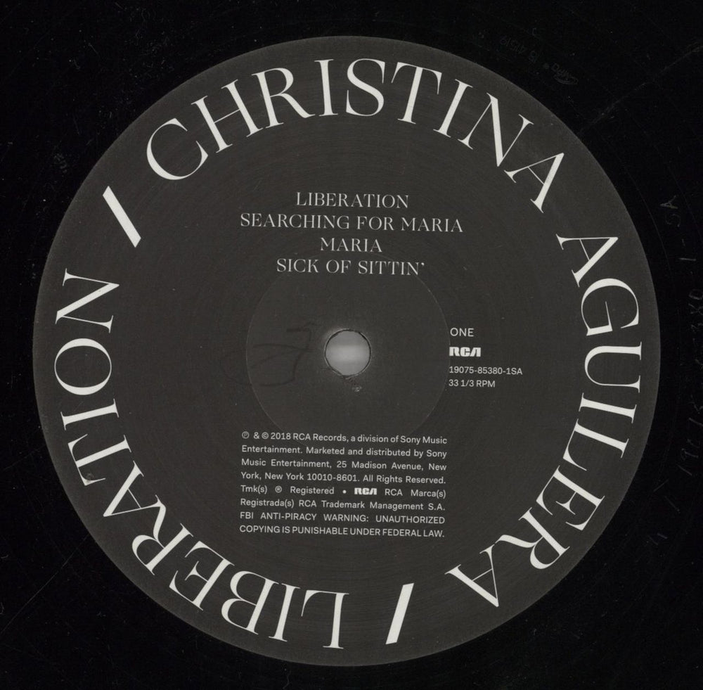 Christina Aguilera Liberation + Insert US 2-LP vinyl record set (Double LP Album) AAG2LLI857648