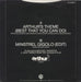 Christopher Cross Arthur's Theme (Best That You Can Do) - P/S UK 7" vinyl single (7 inch record / 45)