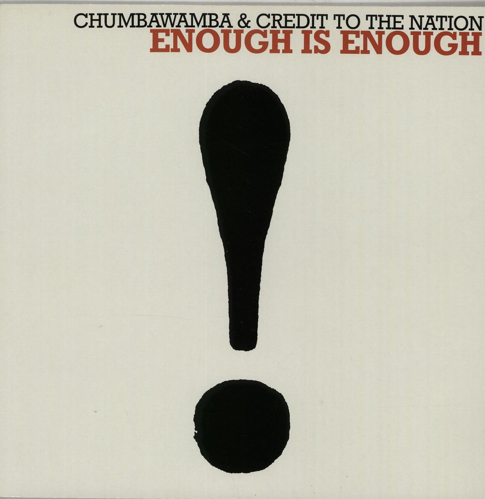 Chumbawamba Enough Is Enough - p/s UK 12" vinyl single (12 inch record / Maxi-single) 79TP12