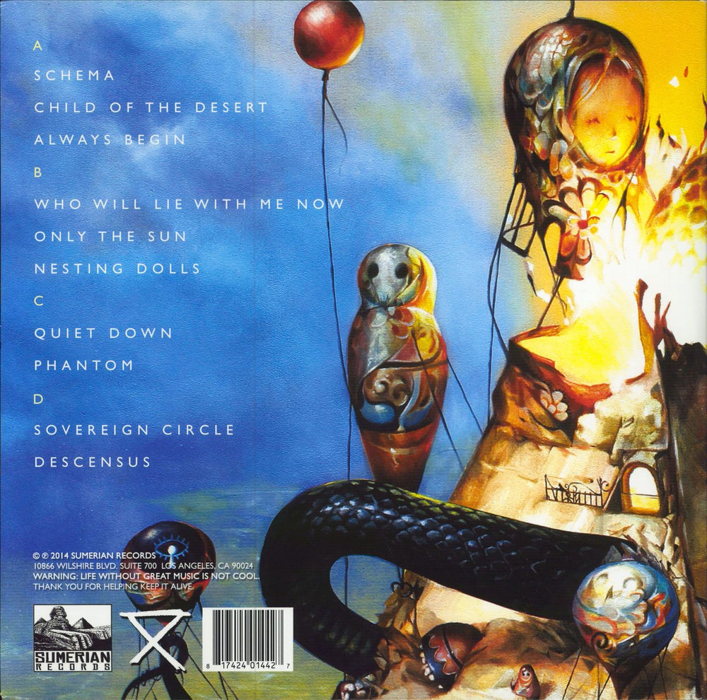 Circa Survive Descensus - 180gram US 2-LP vinyl record set (Double LP Album) 817424014427