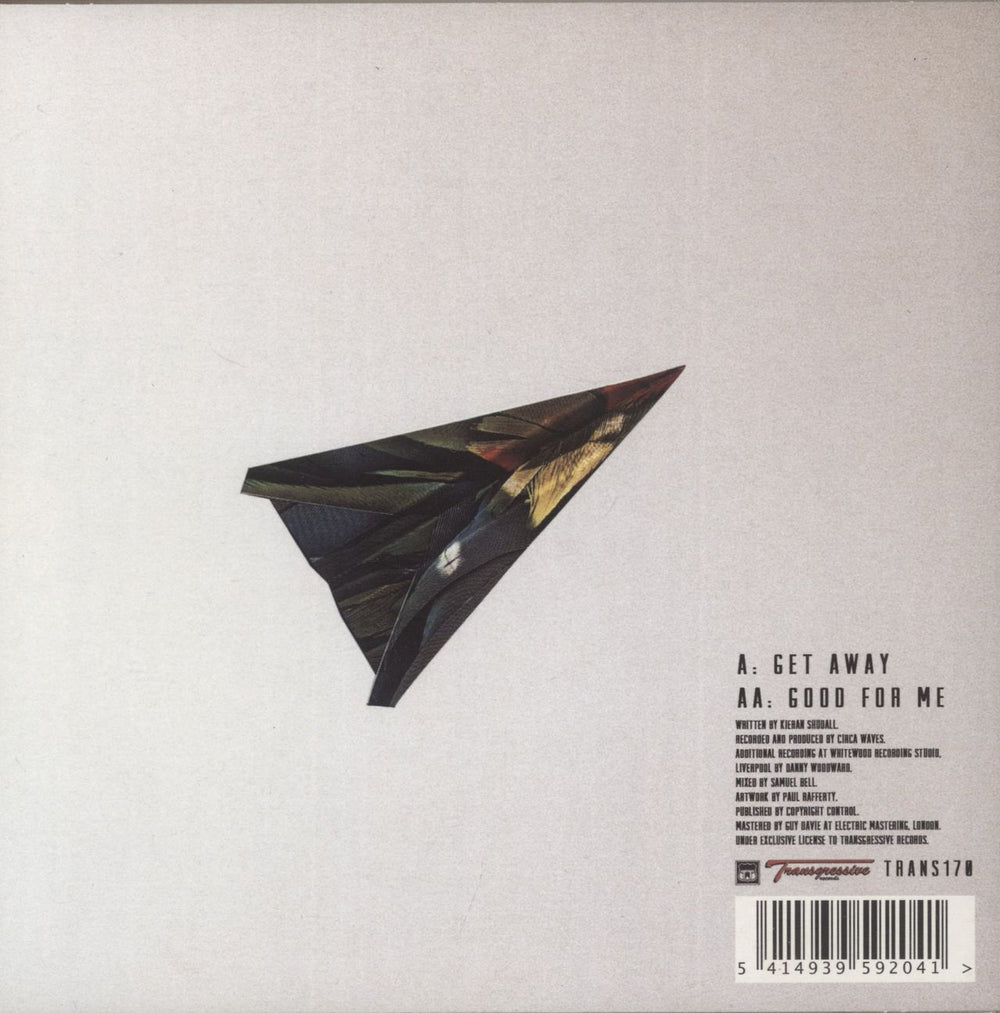 Circa Waves Get Away - Clear Vinyl UK 7" vinyl single (7 inch record / 45) 5414939592041