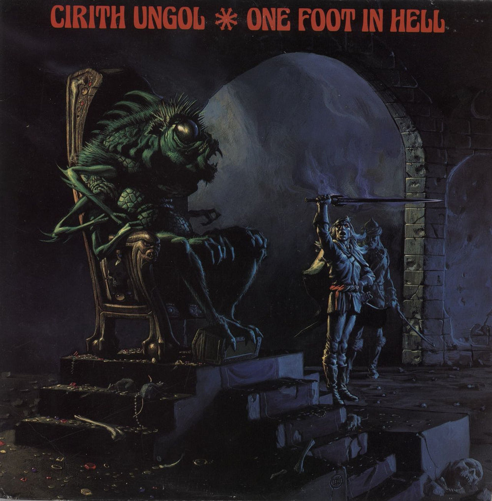 Cirith Ungol One Foot In Hell + Lyric & Merch Insert US vinyl LP album (LP record) MBR1062