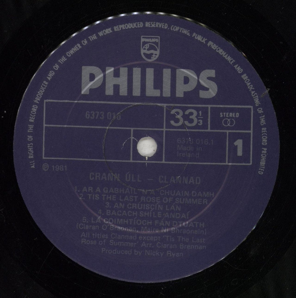 Clannad Cran Ull Irish vinyl LP album (LP record) CLNLPCR633223
