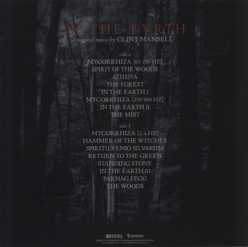 Clint Mansell In The Earth - 180gram Vinyl UK vinyl LP album (LP record) 5051083169660