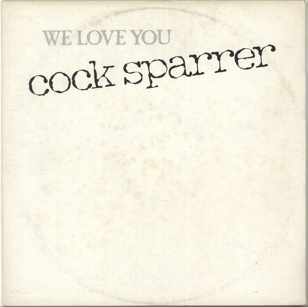 Cock Sparrer We Love You + insert UK 12" vinyl single (12 inch record / Maxi-single) LFR13732