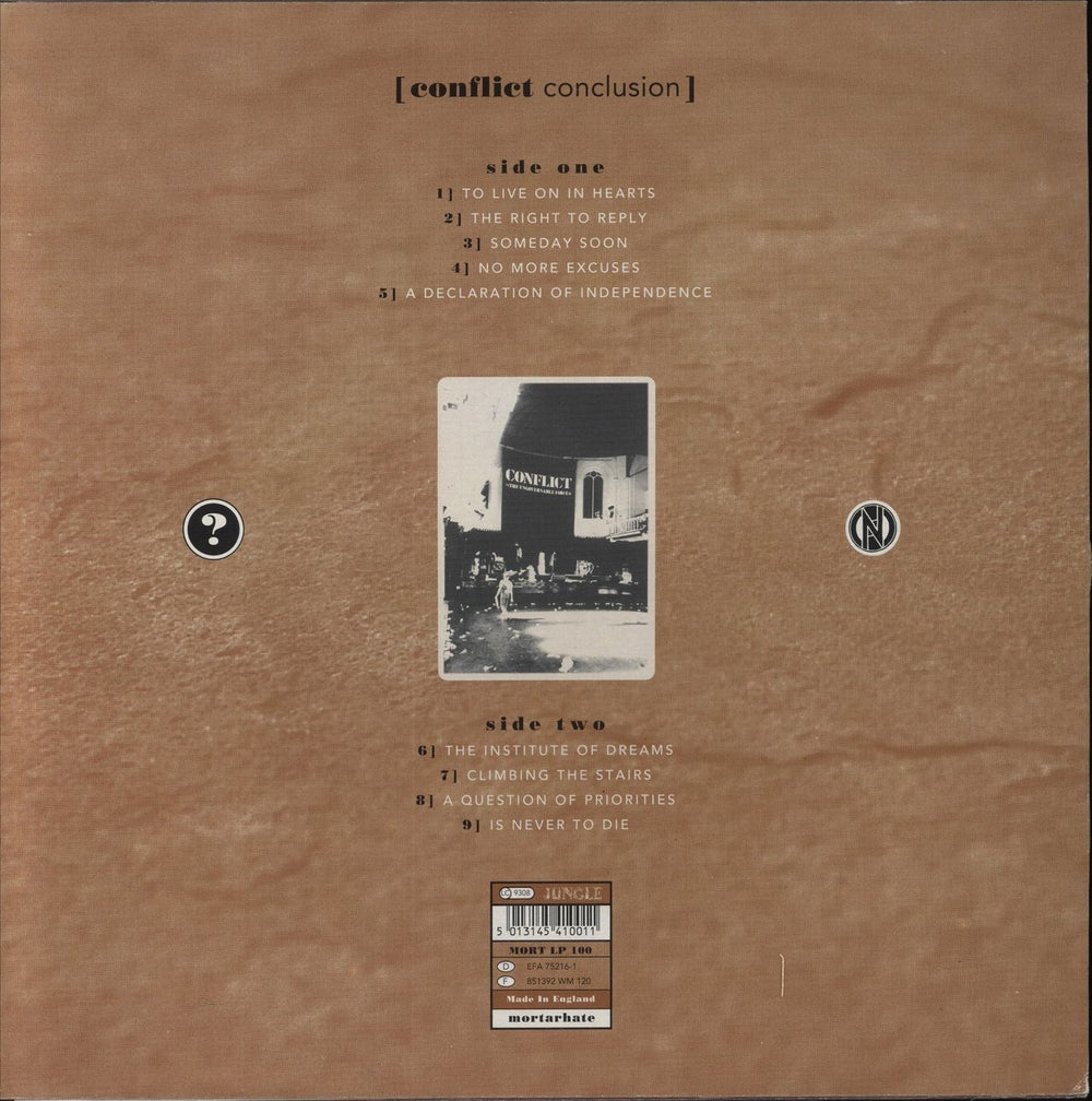 Conflict Conclusion UK vinyl LP album (LP record) 5013145410011