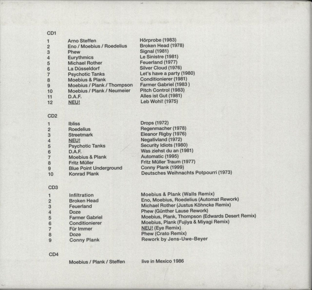 Conny Plank Who's That Man - A Tribute To Conny Plank UK 2-LP vinyl record set (Double LP Album) 5060238631006