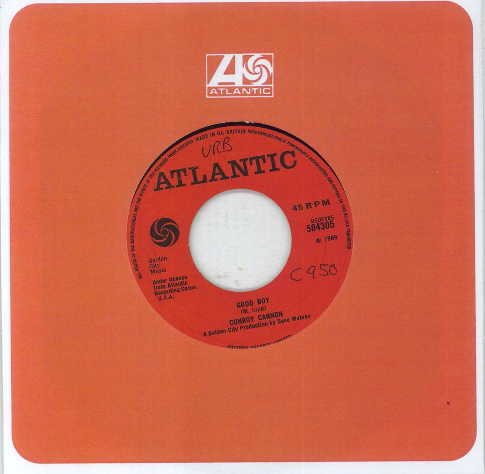 Conroy Cannon My Bunny UK 7" vinyl single (7 inch record / 45) 8Q707MY850050