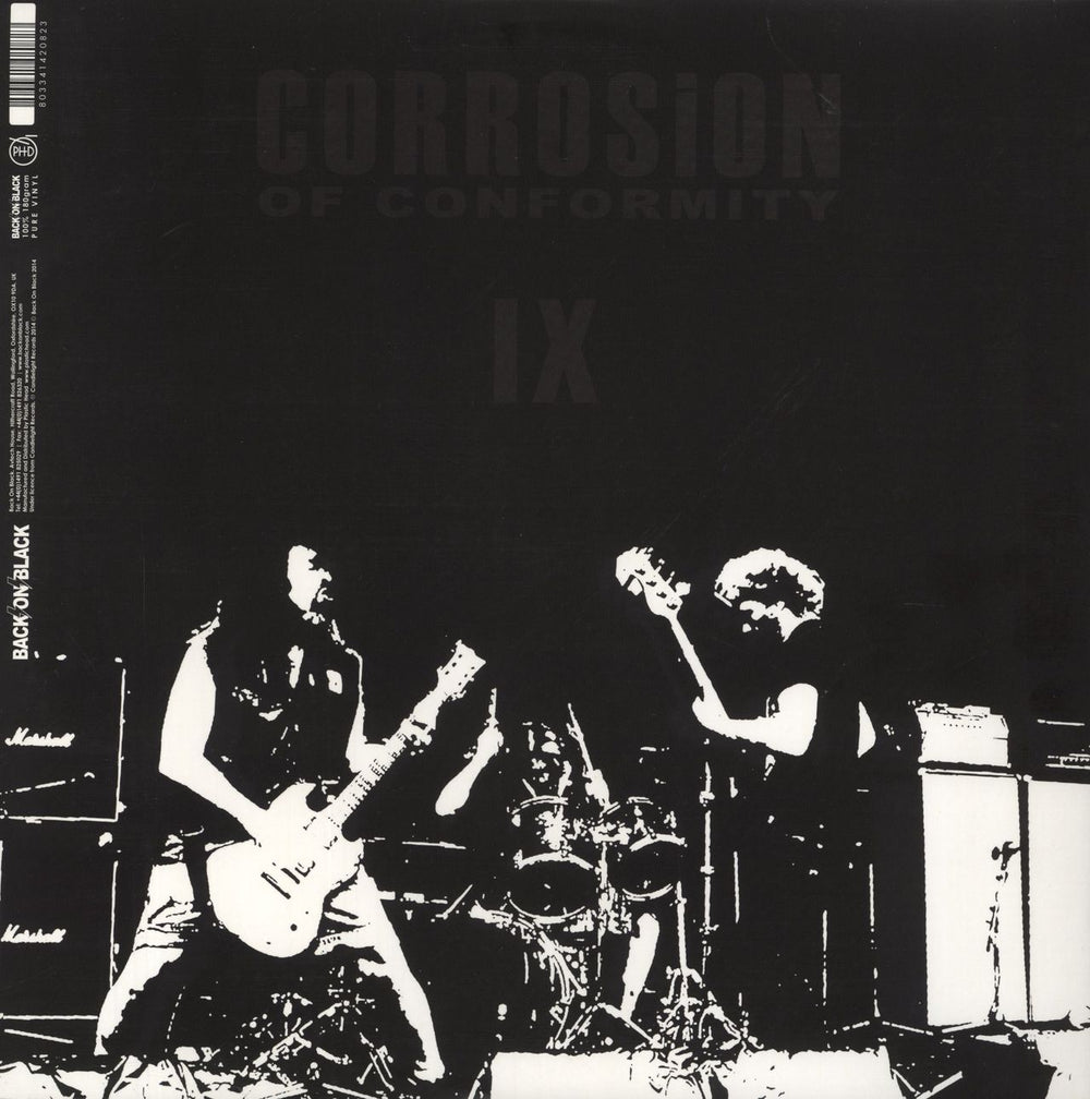 Corrosion Of Conformity IX - 180 Gram Grey Vinyl UK 2-LP vinyl record set (Double LP Album) 803341420823
