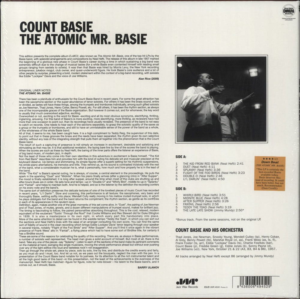 Count Basie The Atomic Mr. Basie - EX UK vinyl LP album (LP record) 8436006494529