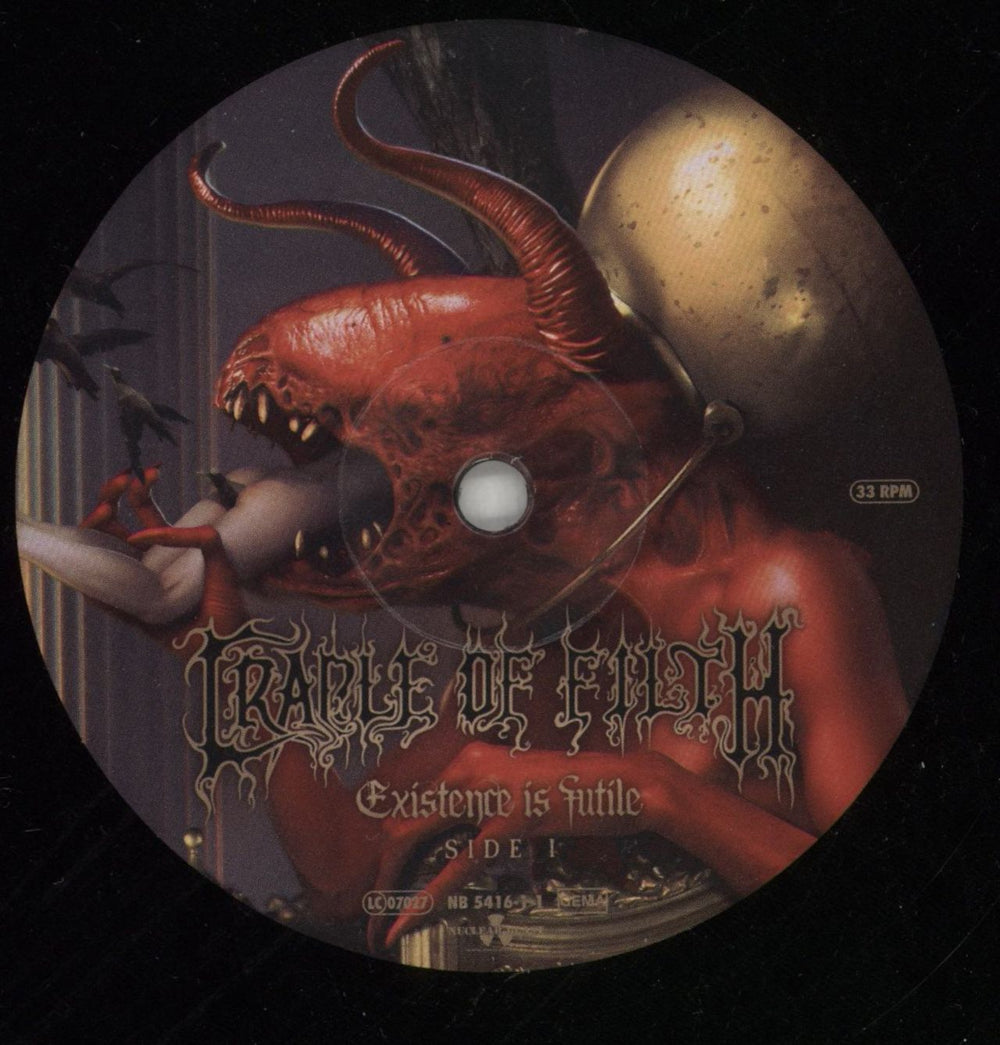 Cradle Of Filth Existence Is Futile - Black Vinyl German 2-LP vinyl record set (Double LP Album) DOF2LEX868625