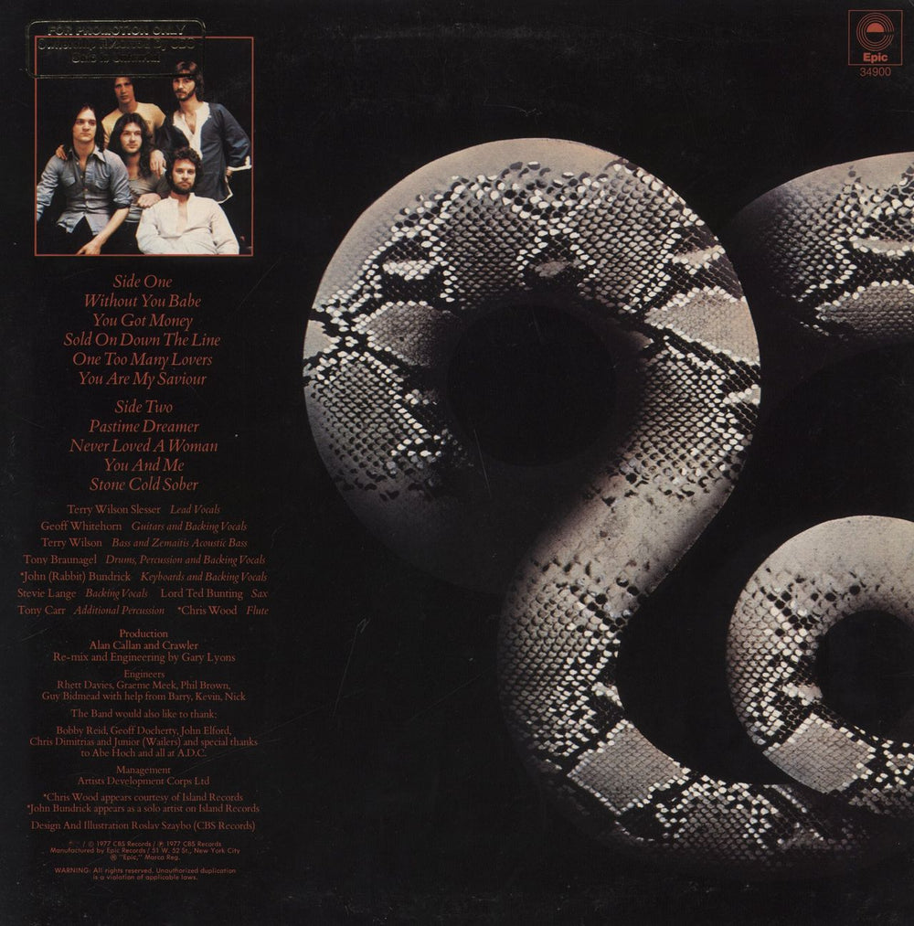 Crawler Crawler US vinyl LP album (LP record)