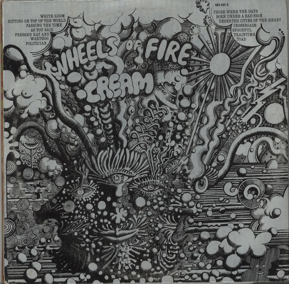 Cream Wheels Of Fire - 1st - VG UK 2-LP vinyl record set (Double LP Album)