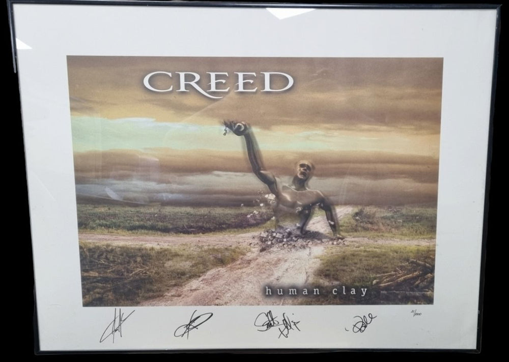 Creed Human Clay - Framed Numbered Lithograph US Promo memorabilia FRAMED LITHOGRAPH