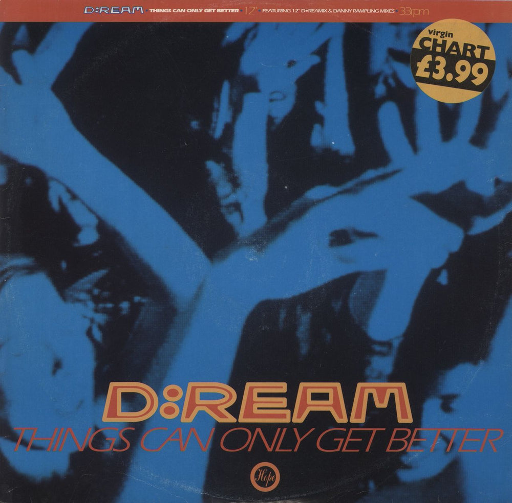 D:Ream Things Can Only Get Better UK 12" vinyl single (12 inch record / Maxi-single) MAG1010T