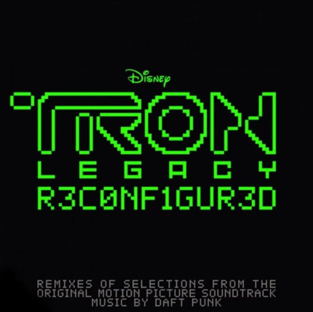 Daft Punk Tron Legacy Reconfigured - RSD 2020 - Green Vinyl - Sealed UK 2-LP vinyl record set (Double LP Album) 50087469887