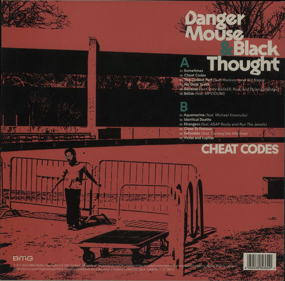 Danger Mouse Cheat Codes - Red Vinyl UK vinyl LP album (LP record) 4050538803624