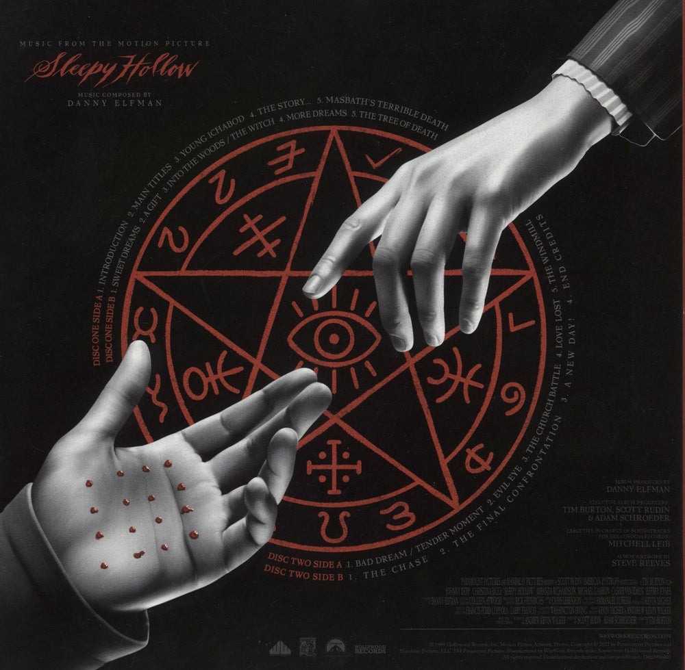 Danny Elfman Sleepy Hollow - Headless Horseman Splatter Vinyl US 2-LP vinyl record set (Double LP Album) 850053152818