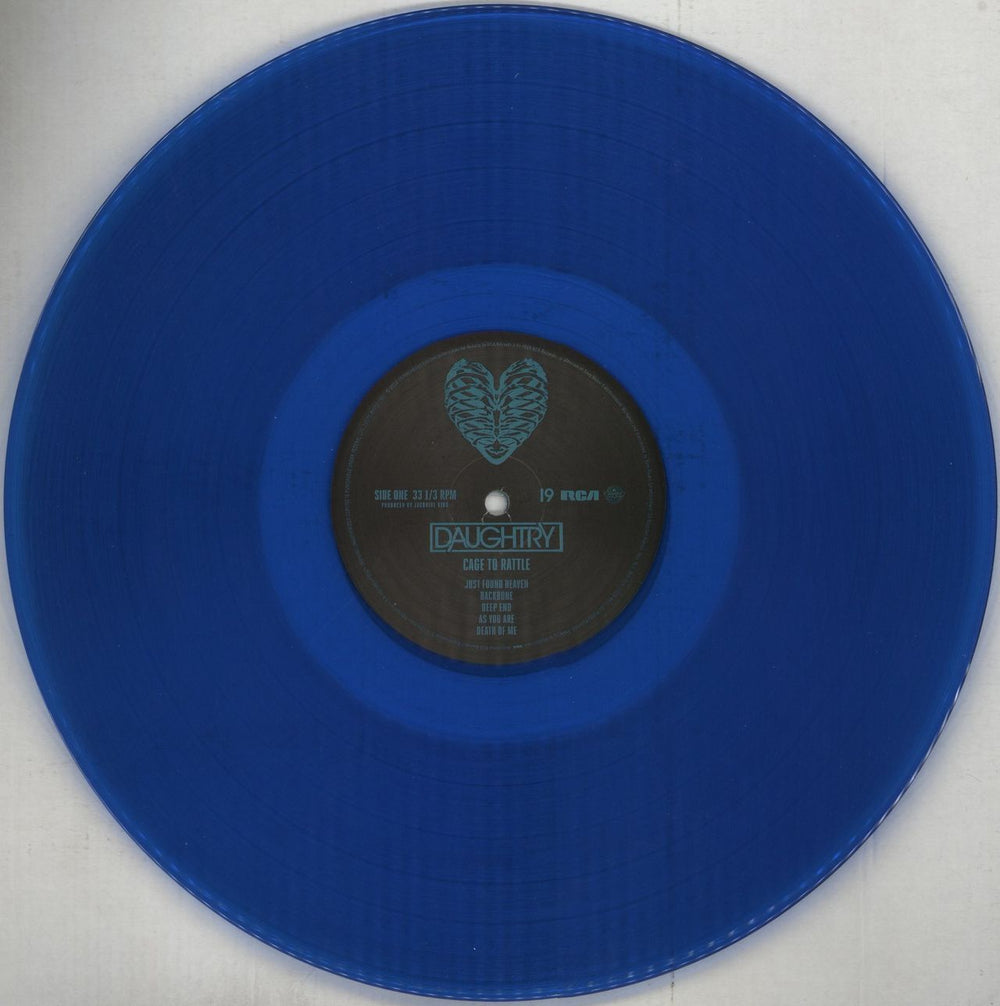 Daughtry Cage To Rattle - Blue Vinyl US vinyl LP album (LP record) DG4LPCA851325