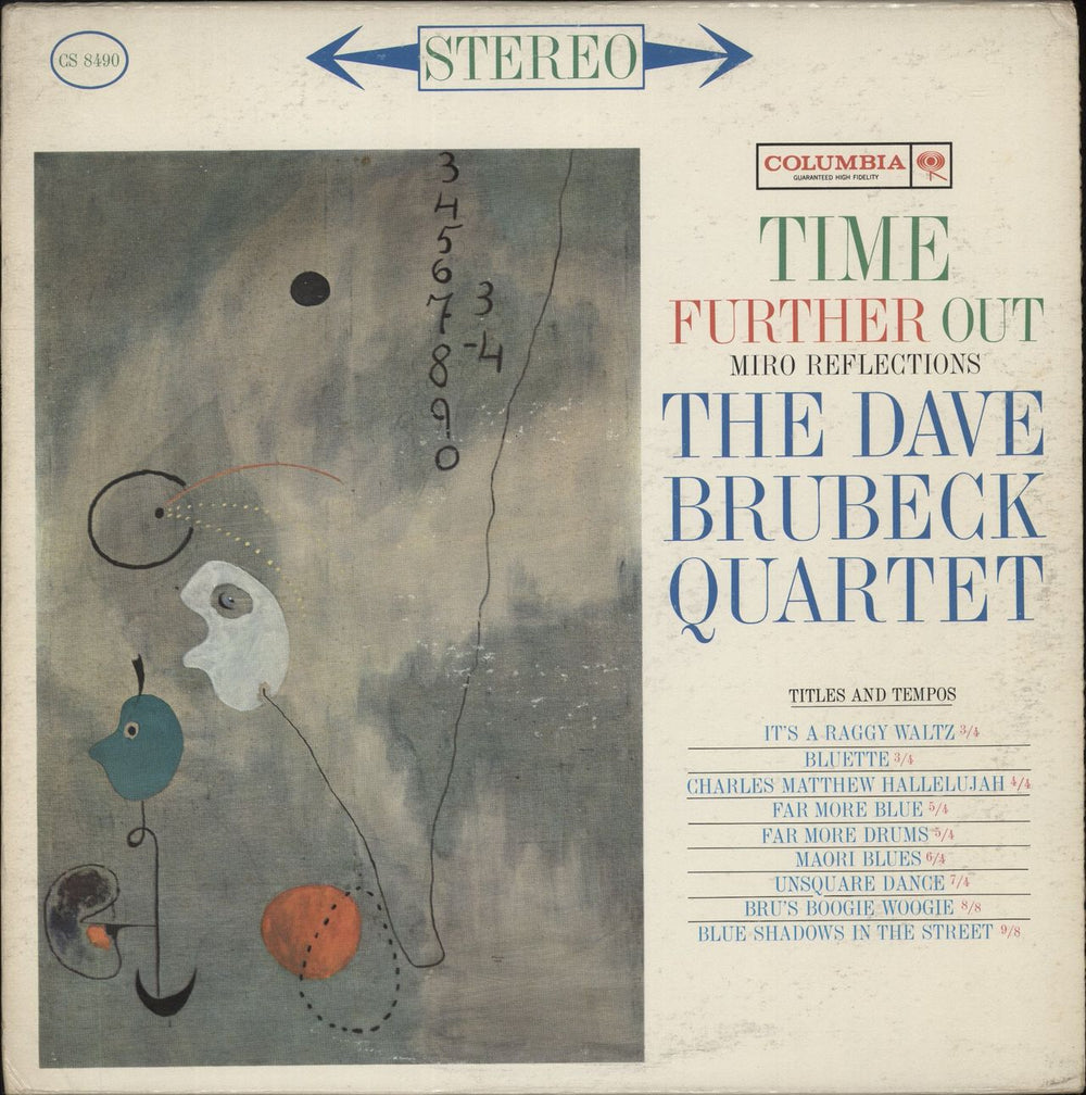 Dave Brubeck Time Further Out US vinyl LP album (LP record) CS-8490