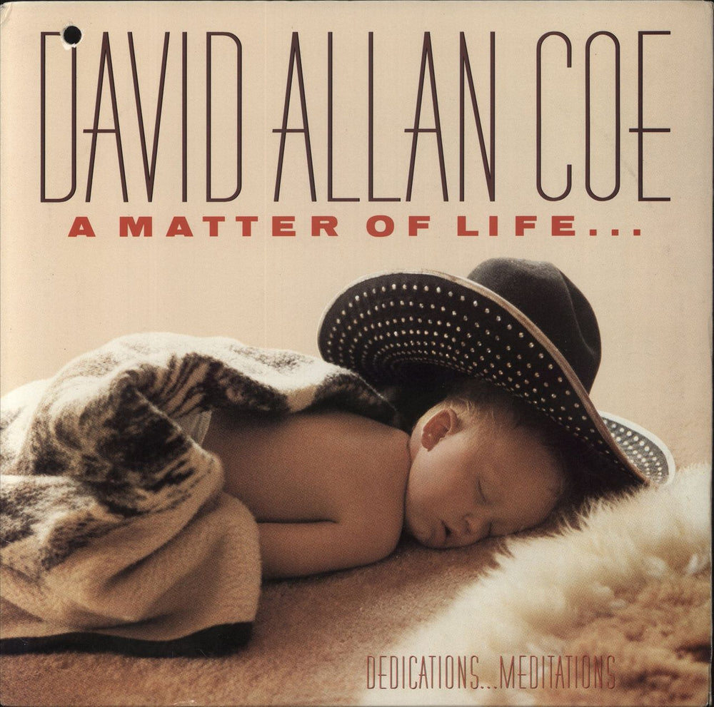 David Allan Coe A Matter Of Life...And Death US vinyl LP album (LP record) FC40571