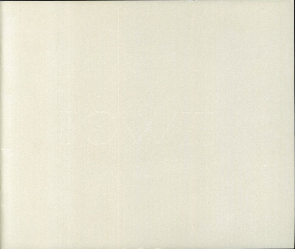 David Bowie A Reality Tour UK tour programme TOUR PROGRAMME