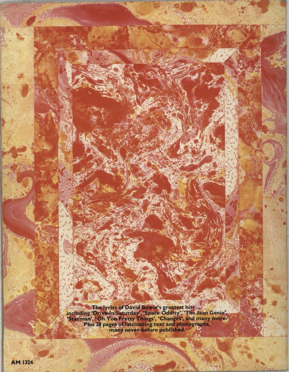 David Bowie David Bowie: A Portrait UK book BOWBKAP302001