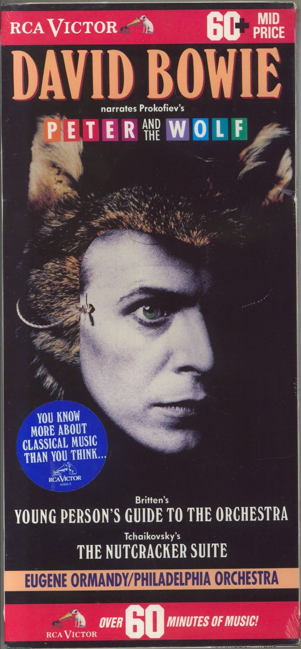 David Bowie Narrates Peter & The Wolf - Sealed US CD album (CDLP) 09026-60878-2