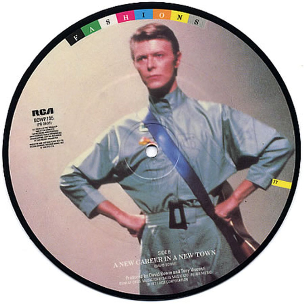 David Bowie Sound And Vision UK 7" vinyl picture disc (7 inch picture disc single) BOW7PSO341257