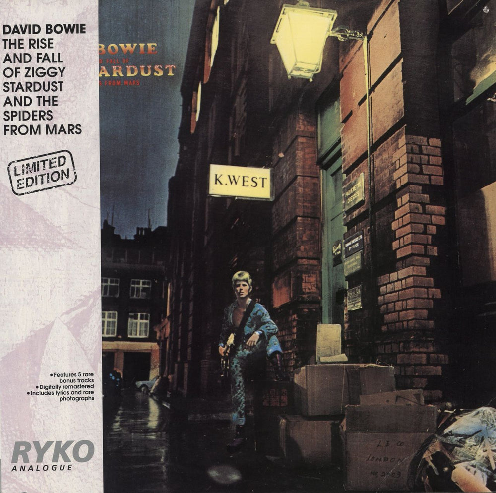 David Bowie The Rise And Fall Of Ziggy - Clear + Belly Band US 2-LP vinyl record set (Double LP Album) RALP0134-2