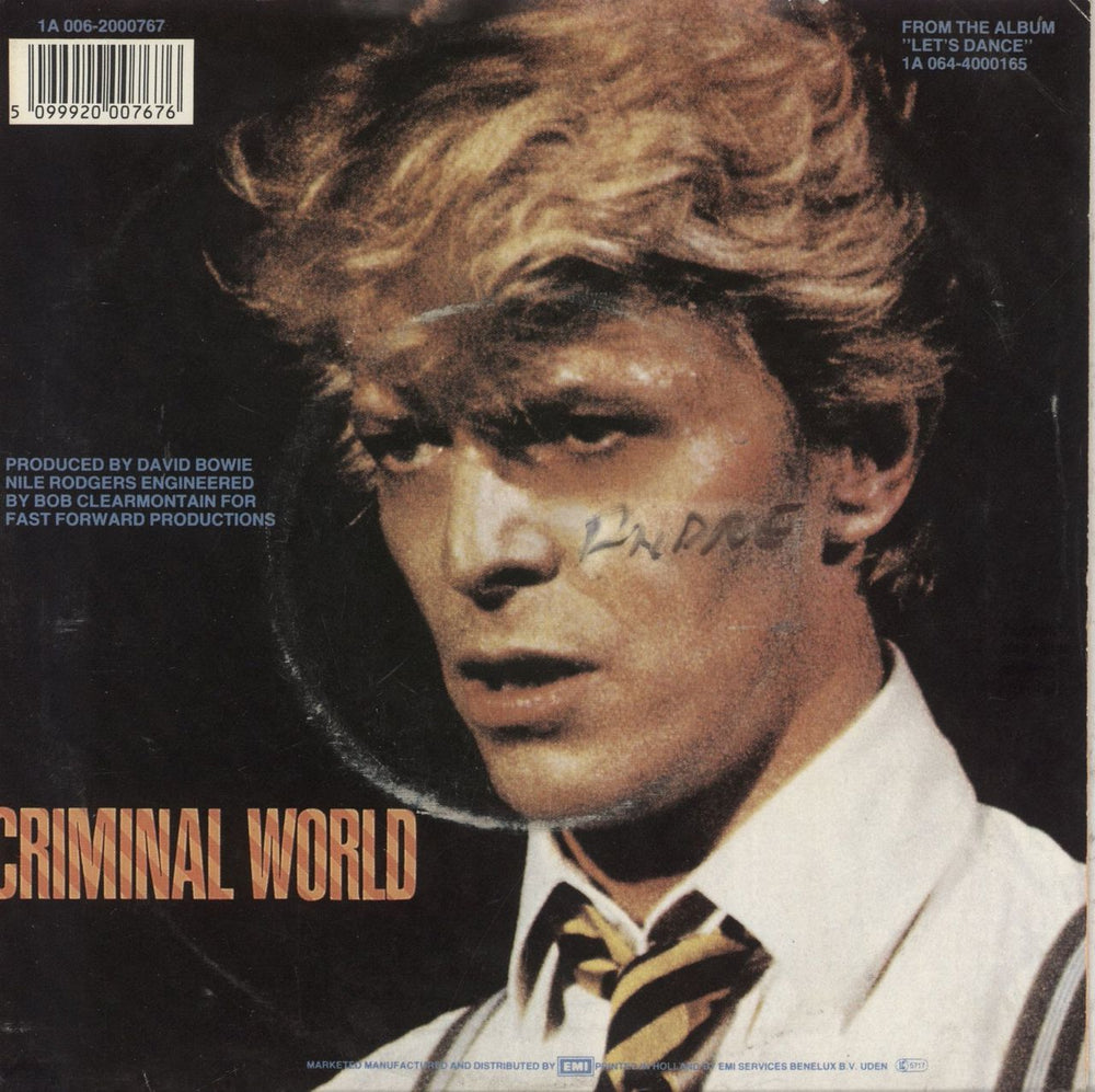 David Bowie Without You - WOS Belgian 7" vinyl single (7 inch record / 45) 5099920007676