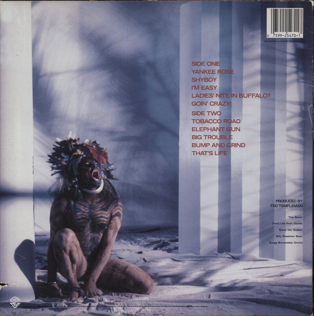 David Lee Roth Eat 'Em And Smile US vinyl LP album (LP record) 075992547017