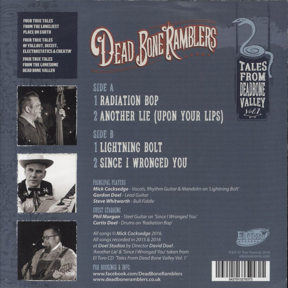 Dead Bone Ramblers Tales From Deadbone Valley Vol.1 + CD Spanish 7" vinyl single (7 inch record / 45) 8437013270373