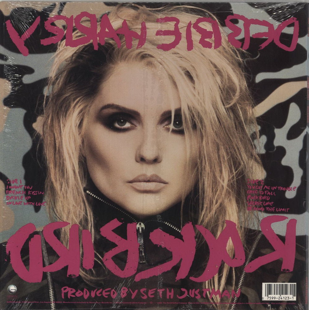 Debbie Harry Rockbird - stickered shrink US vinyl LP album (LP record) 075992412315