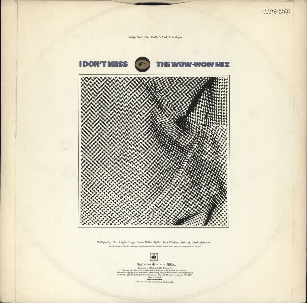 Dee C. Lee Come Hell Or Waters High UK 12" vinyl single (12 inch record / Maxi-single)