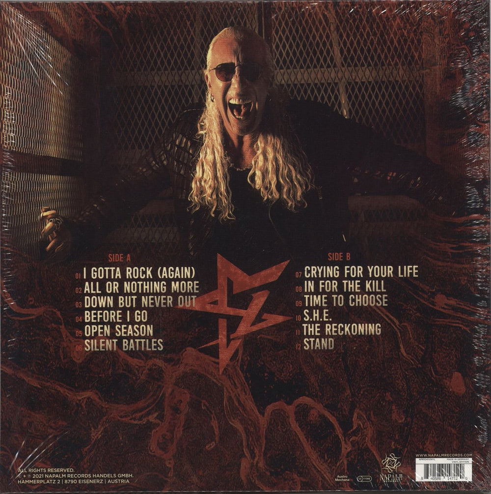 Dee Snider Leave A Scar German vinyl LP album (LP record) 840588147120