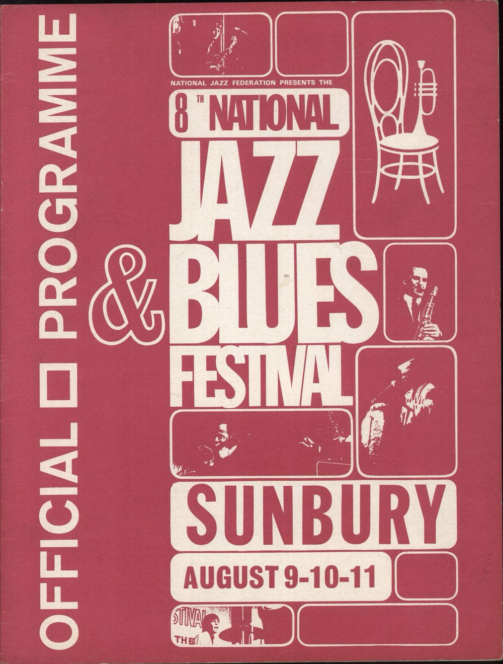 Deep Purple 8th National Jazz & Blues festival 1968 UK tour programme TOUR PROGRAMME