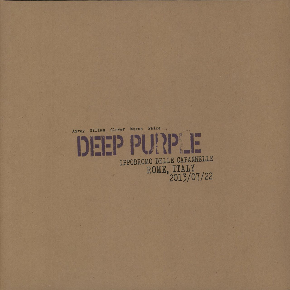 Deep Purple Live In Rome 2013 - Coloured Vinyl UK 3-LP vinyl record set (Triple LP Album) 0214547EMU