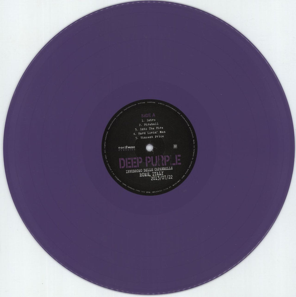 Deep Purple Live In Rome 2013 - Coloured Vinyl UK 3-LP vinyl record set (Triple LP Album) DEE3LLI879559