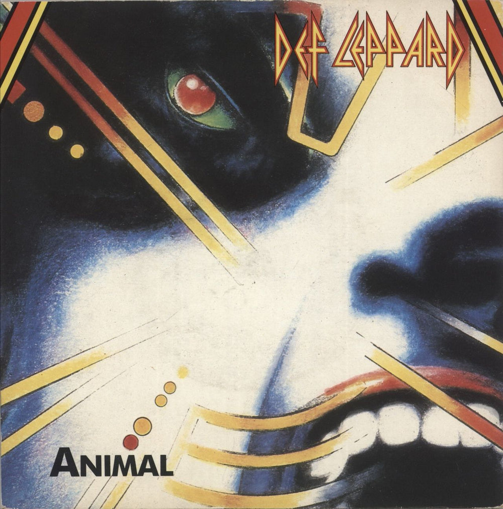 Def Leppard Animal - Paper Labels UK 7" vinyl single (7 inch record / 45) LEP1