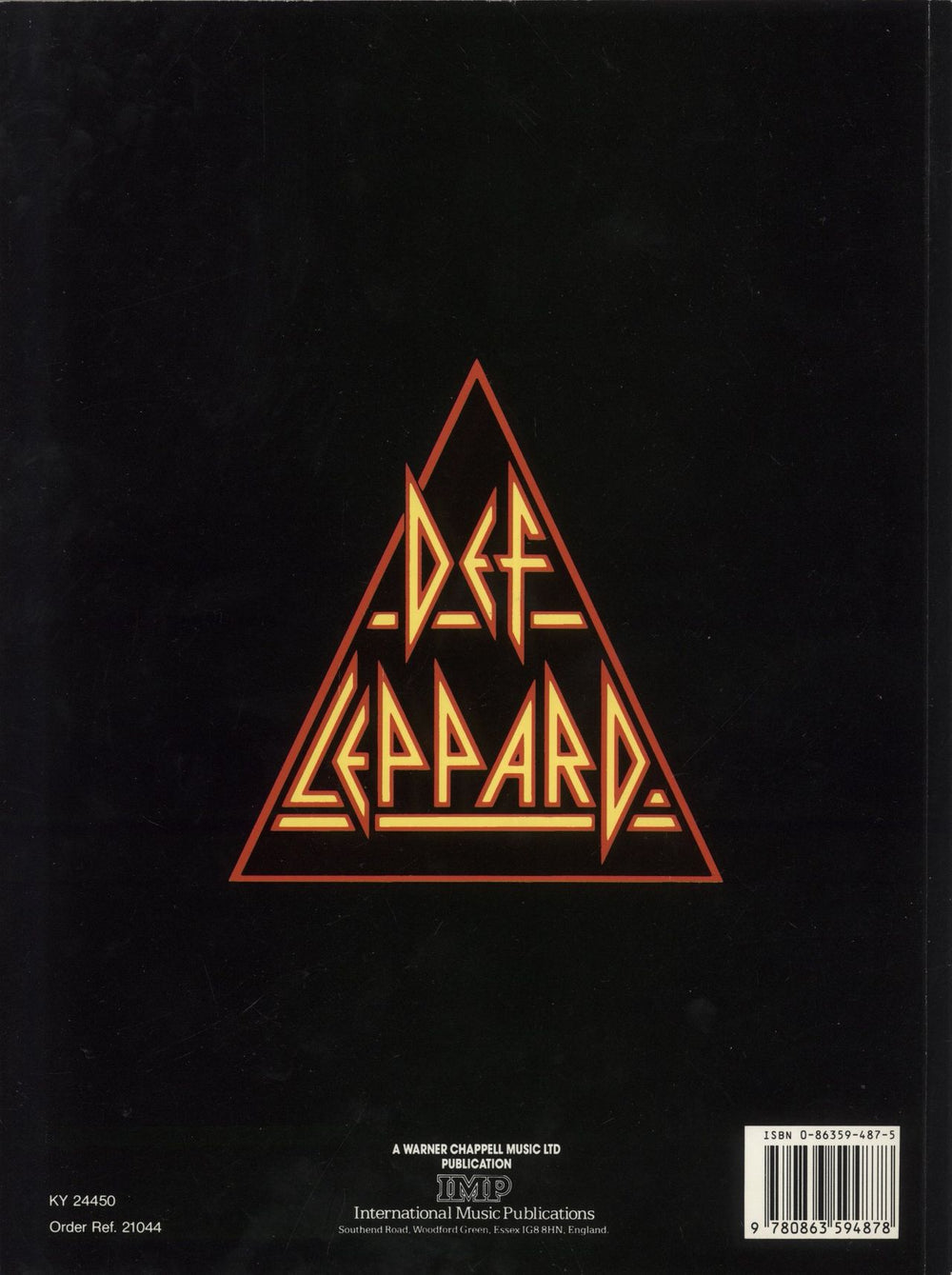 Def Leppard Hysteria UK sheet music 9780863594878