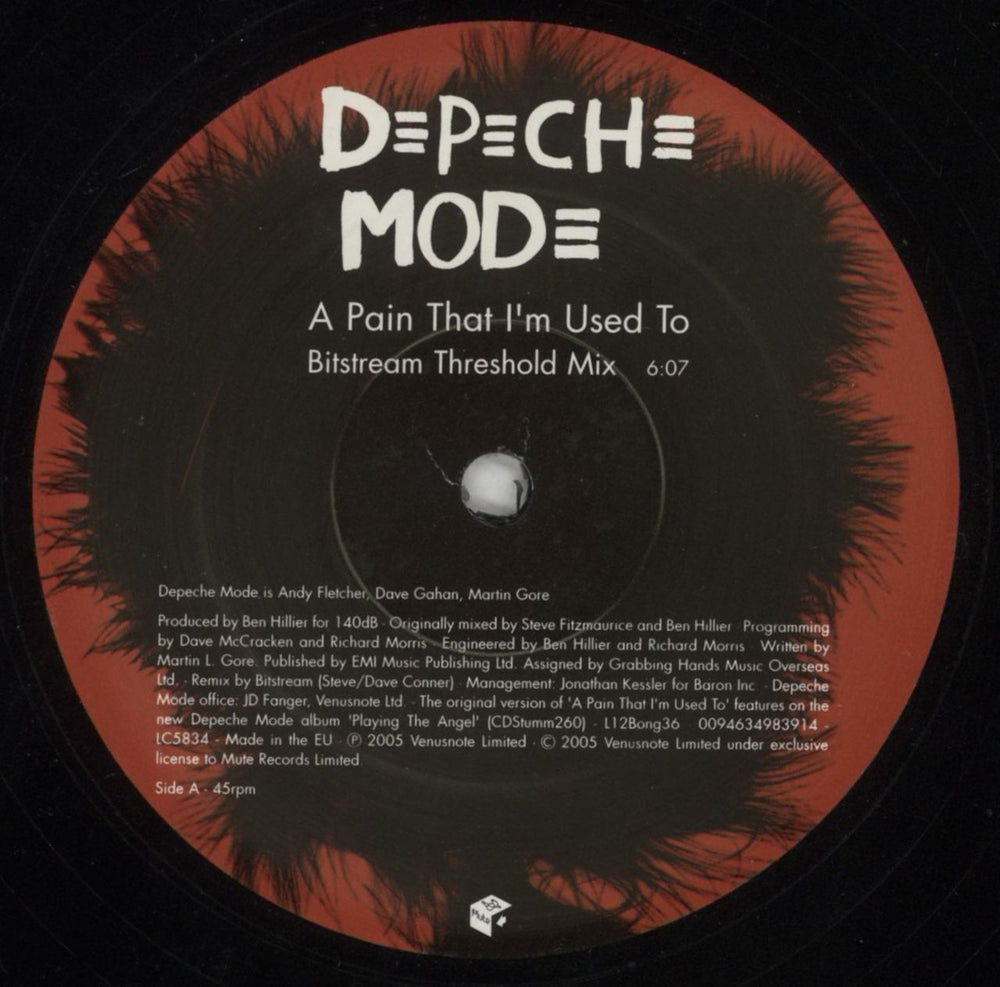 Depeche Mode A Pain That I'm Used To + Poster UK 12" vinyl single (12 inch record / Maxi-single) DEP12AP853160