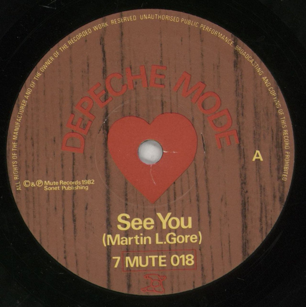 Depeche Mode See You UK 7" vinyl single (7 inch record / 45) DEP07SE872143