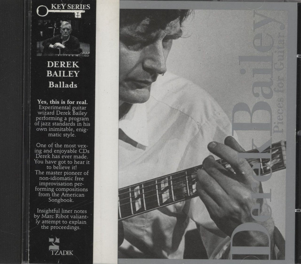 Derek Bailey Pieces For Guitar US CD album (CDLP) TZ7080