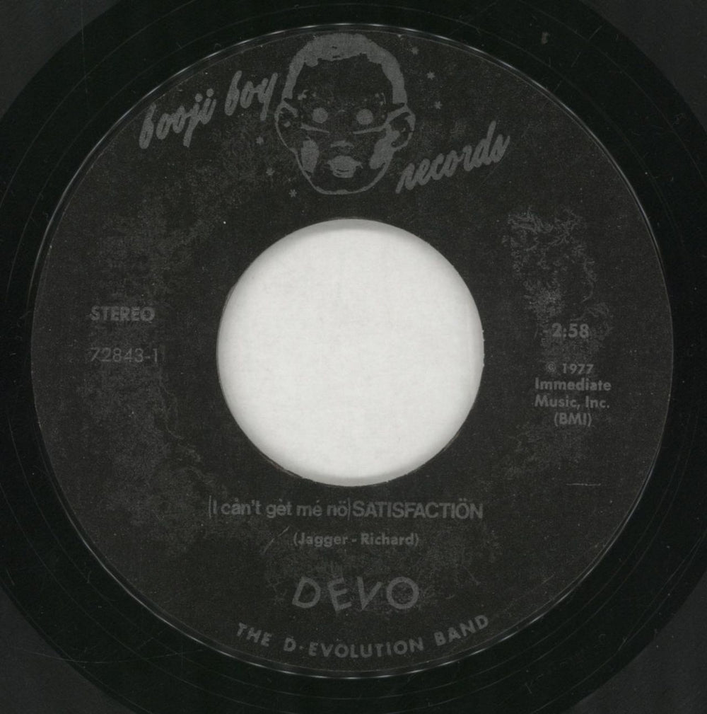 Devo (I Can't Get Me No) Satisfaction - VG US 7" vinyl single (7 inch record / 45) DVO07IC858005