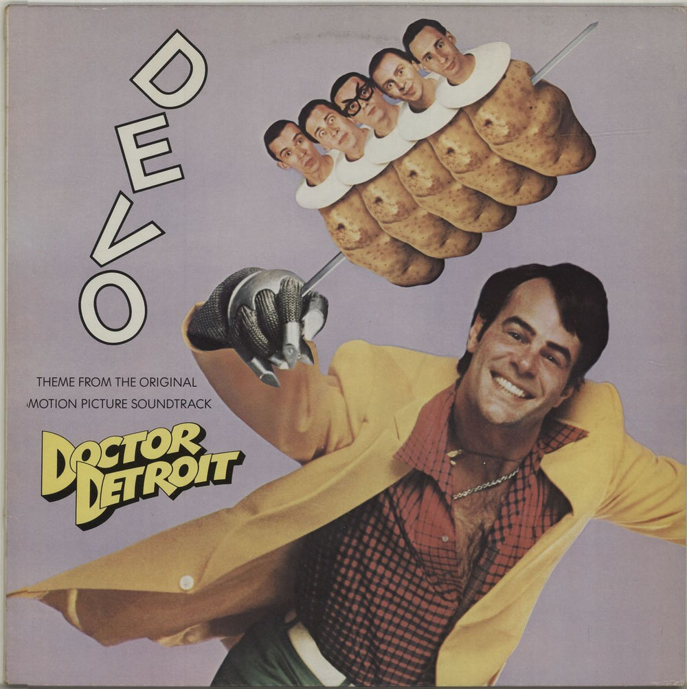 Devo Theme From Doctor Detroit UK 12" vinyl single (12 inch record / Maxi-single) MCAT822