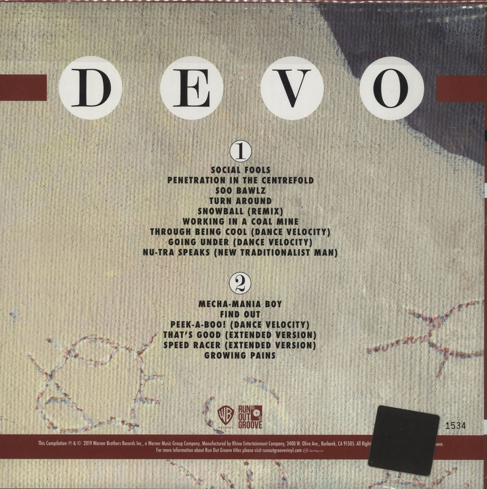 Devo Turn Around: B-Sides & More [1978-1984] - Red with White & Black Marble Vinyl US vinyl LP album (LP record) 081227924003