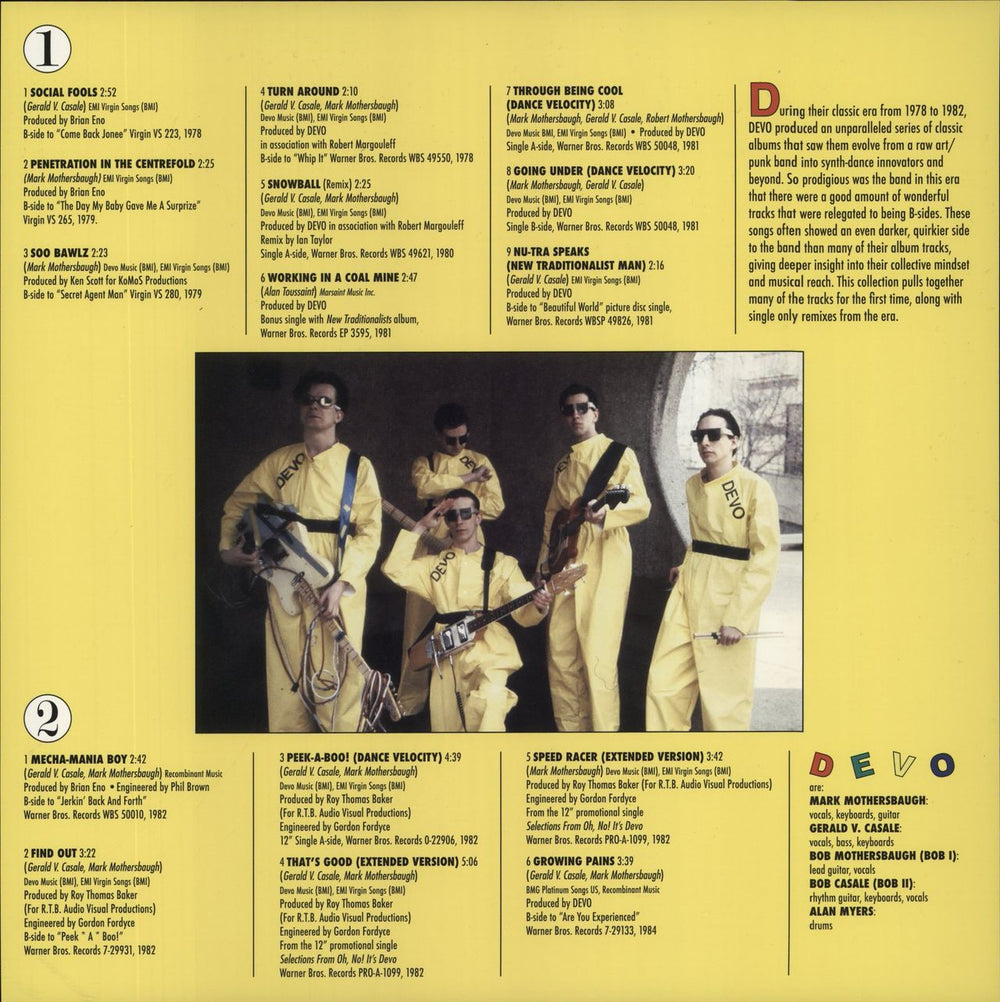 Devo Turn Around: B-Sides & More [1978-1984] - Red with White & Black Marble Vinyl US vinyl LP album (LP record) Audiophile Deleted