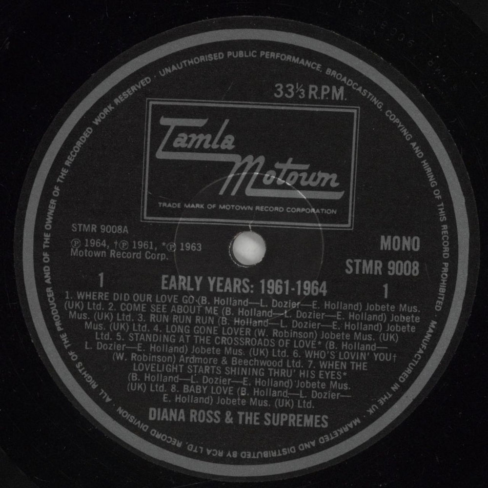 Diana Ross & The Supremes 1961-64 Early Years + Shrink UK vinyl LP album (LP record) D/SLPEA742929