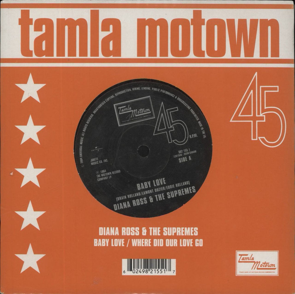 Diana Ross & The Supremes Baby Love - Sealed UK 7" vinyl single (7 inch record / 45) 9821551